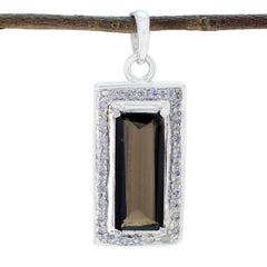Ananya Versatile Pendant for Women with Gemstone Glow smoky quartz Brown Brown