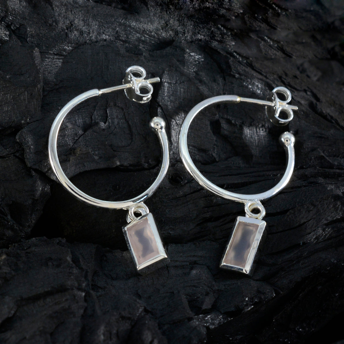 Victoria Pink Solitaire Dangle Earrings for Stylish Looks