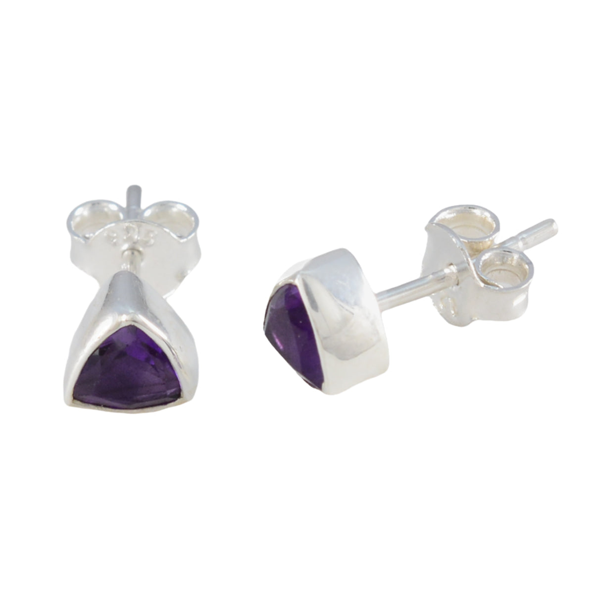 Victoria Purple Stud Earrings for Everyday Glam