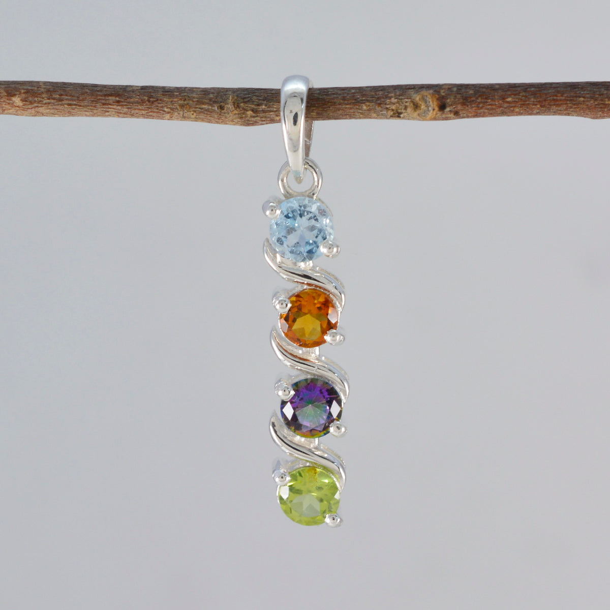 Violet Valentine Pendant - Colorful Gemstone Charm