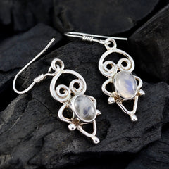 Dayana White Dangle Earrings with Elegant Design