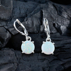 Nari White Gemstone Earrings India for Everyday Elegance