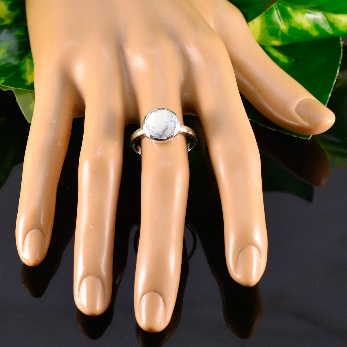 Zazlle White Solitaire Ring India - Elegant Gemstone Jewelry