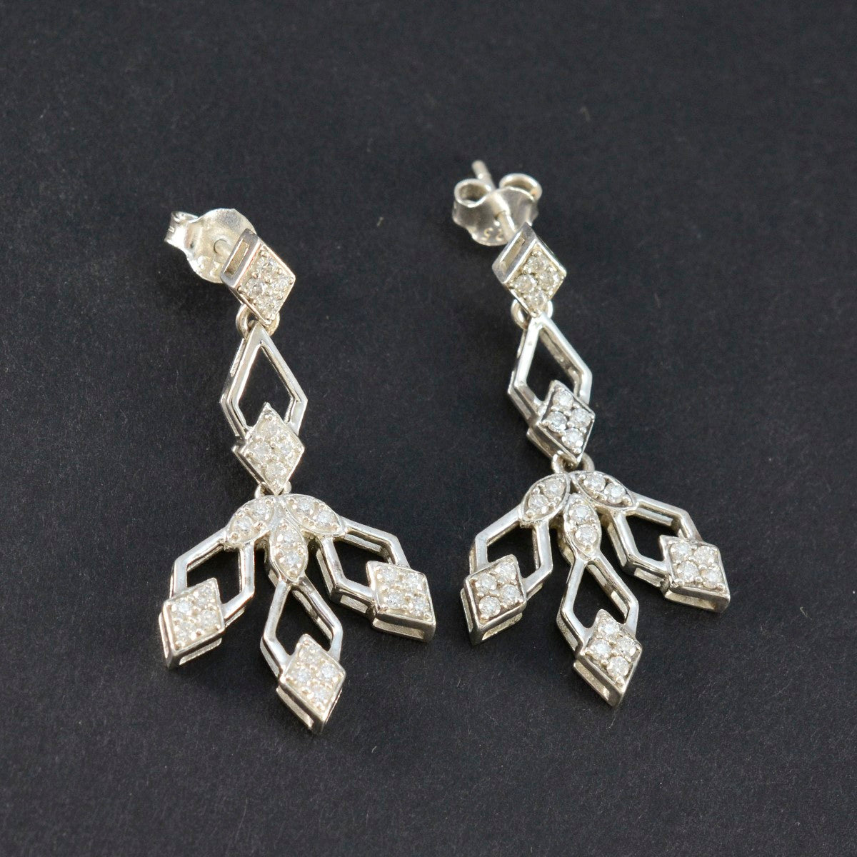 Kristine Elegant White Stud Earrings for Everyday Wear