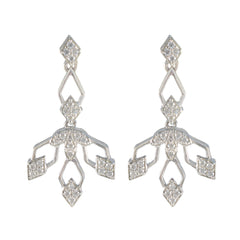 Kristine Elegant White Stud Earrings for Everyday Wear Cubic Zirconia White Stud