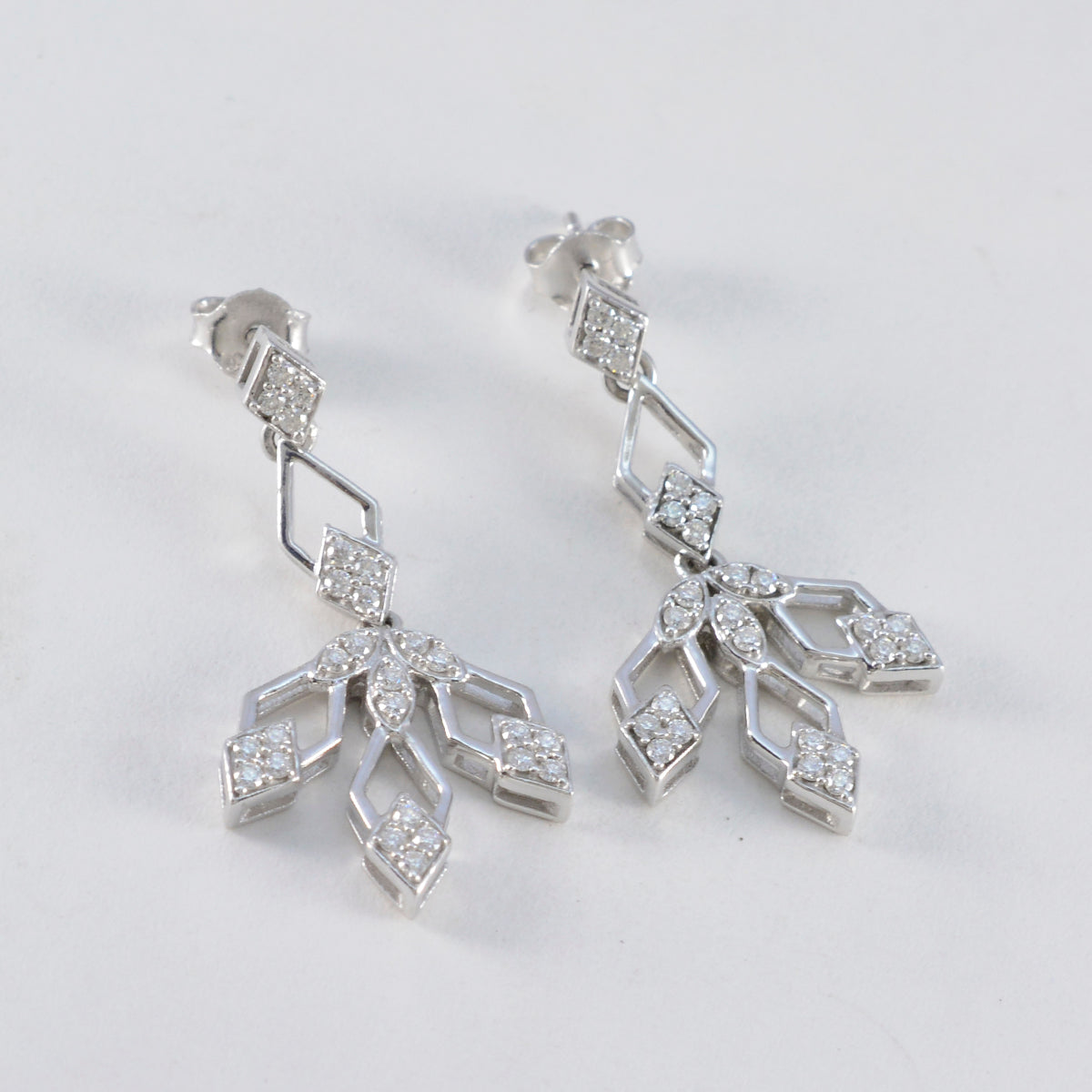 Kristine Elegant White Stud Earrings for Everyday Wear