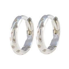 Maria White Stud Earrings - Elegant Everyday Style Cubic Zirconia White Stud