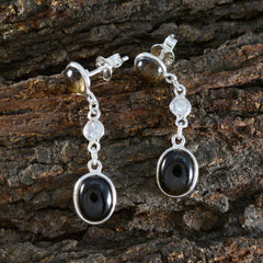 Yasmin Brown Stud Earrings with Elegant Drop Detail