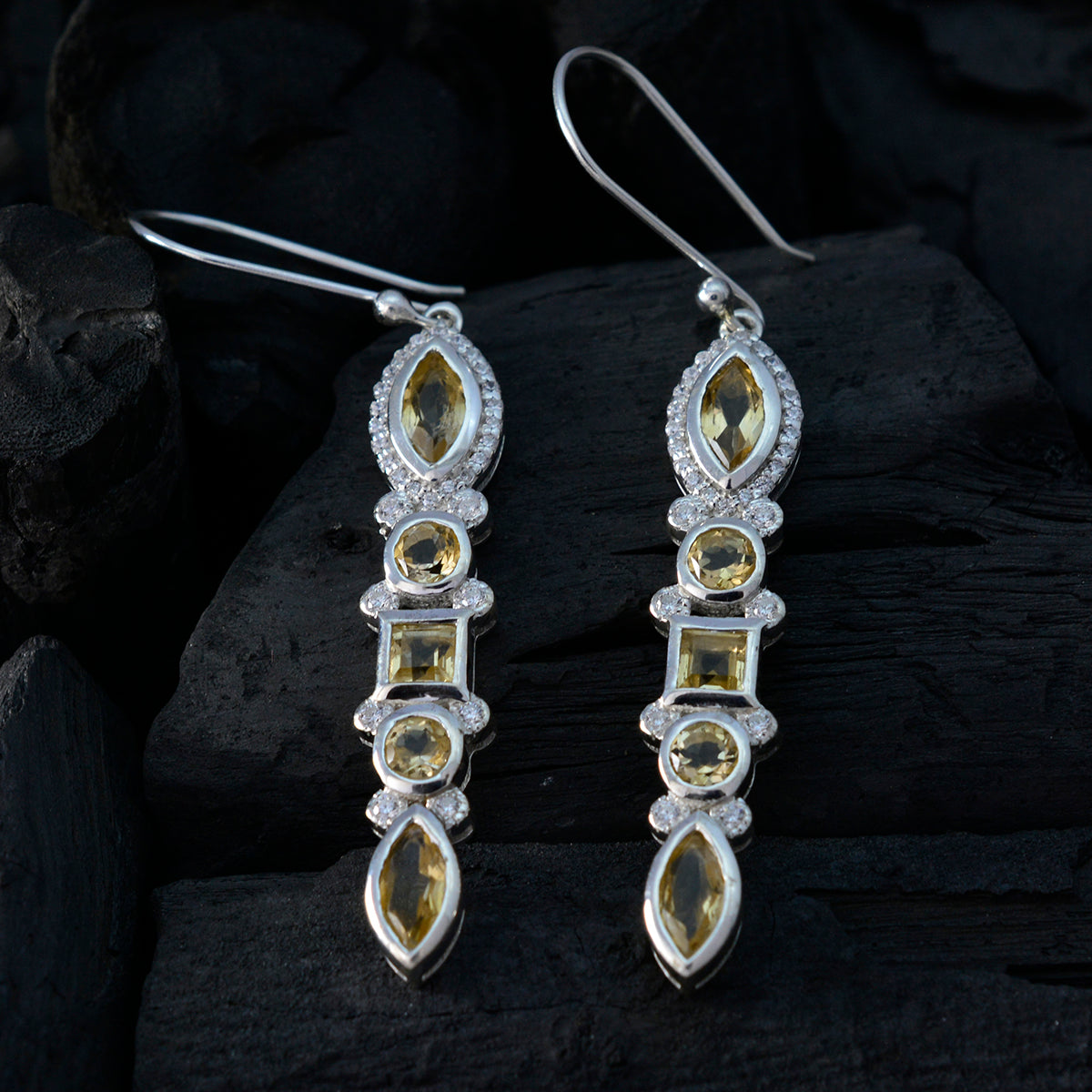 Aiko Yellow Dangle Earrings for Stylish Everyday Wear