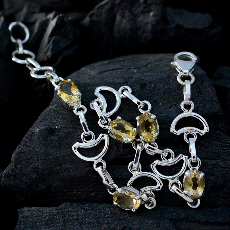 Emily Yellow Links Bracelet India - Stylish Gemstone Jewelry
