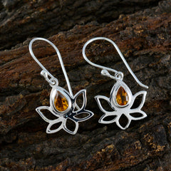 Min-seo Yellow Solitaire Dangle Earrings for Glam