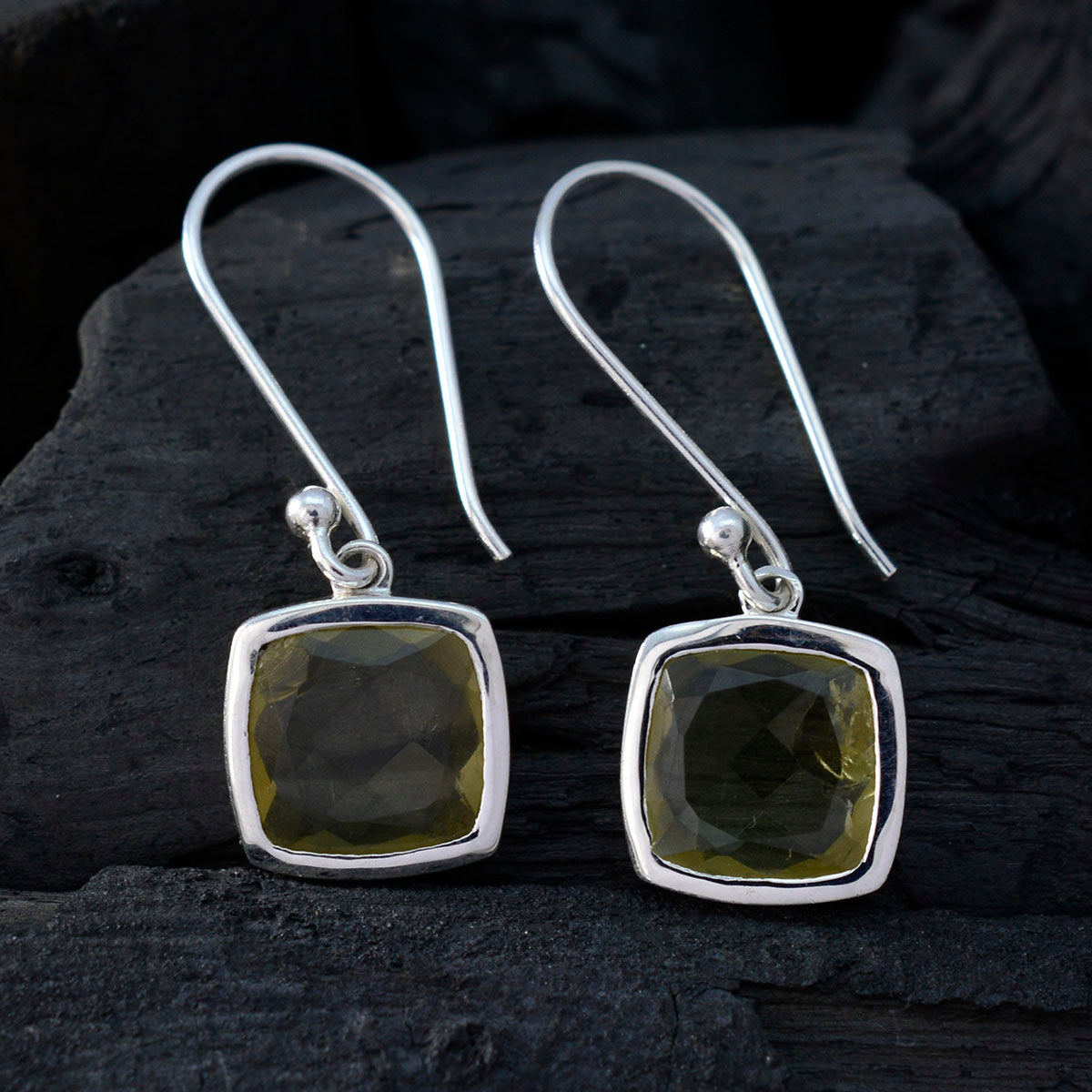 Emily Yellow Solitaire Dangle Earrings for Everyday Glam