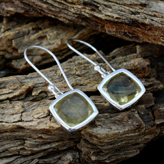 Emily Yellow Solitaire Dangle Earrings for Everyday Glam