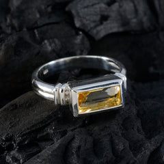 Luisa Yellow Solitaire Ring for Women with Gemstone